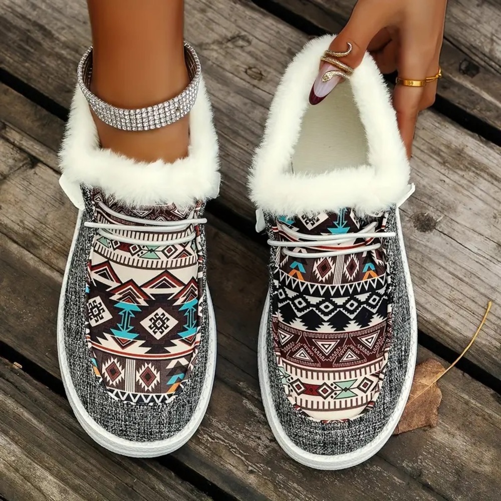Women Aztic Print Shoes